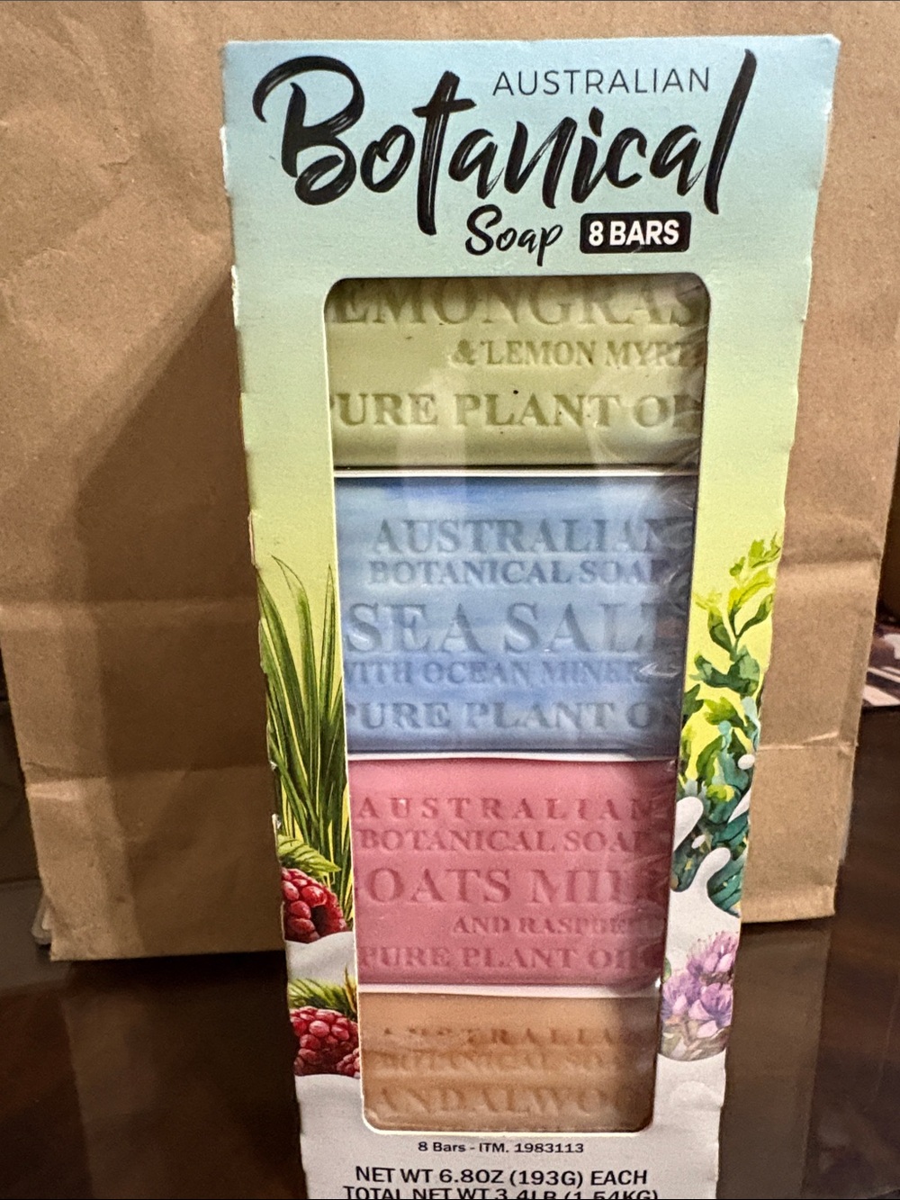 Australian Botanical Soap Set Of 8 Bars 🧼